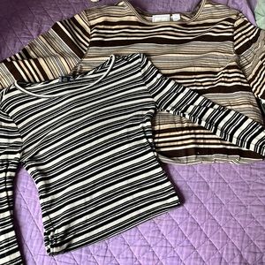 Set of 2 Striped Long sleeves
